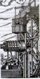 XV-XVIII века. Большая водоподъёмная машина. Гравюра XVI века
