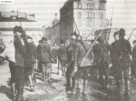 Жители Хельсинки направляются на первую мировую войну