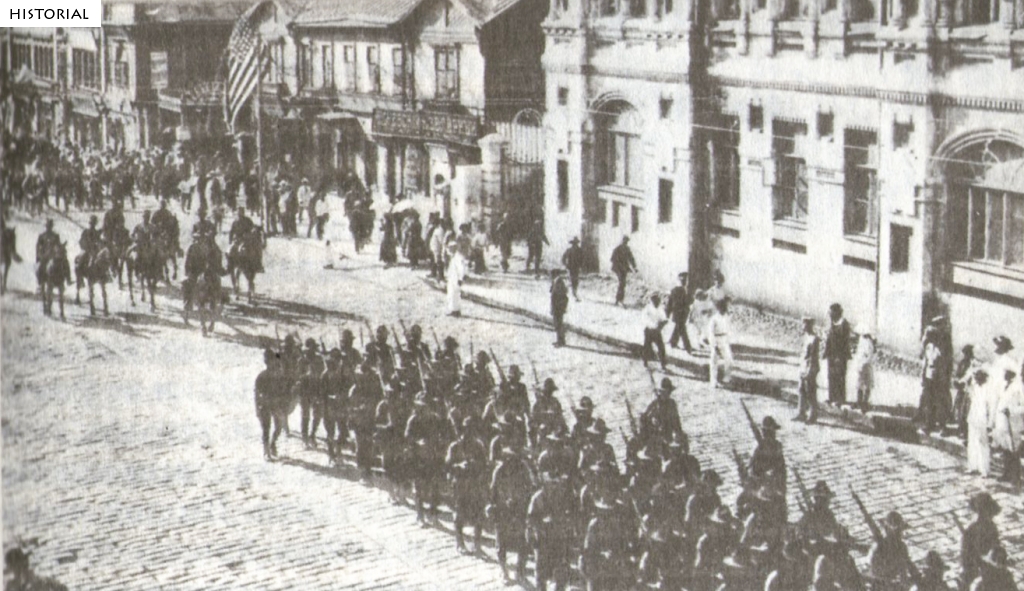 Первая мировая война. Американские войска во Владивостоке в 1918 году